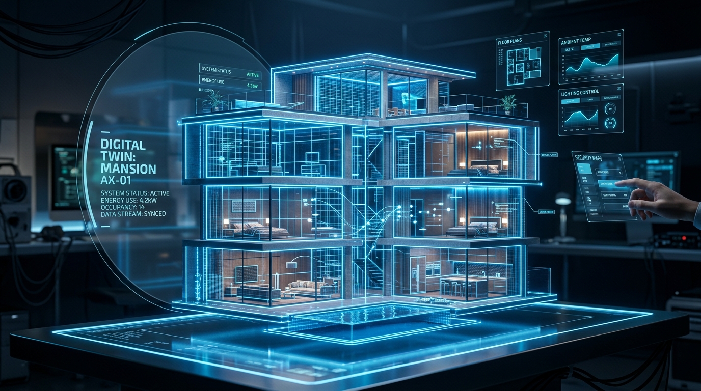 Interactive 3D Digital Twin Dollhouse Model